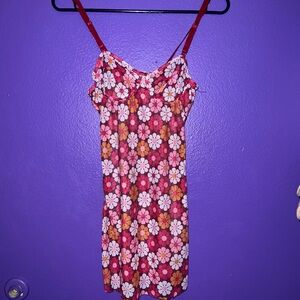 SheIn Pink Floral Slip Dress